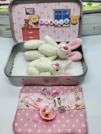 🎉Easter Best Gift 49% OFF🎁🐇Bunny Mummy Tiny Plush Pocket Tin
