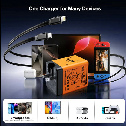 🔥W&O 2-in-1 GaN 20W Fast Charger, Best Gifts