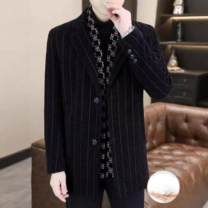 🍂Men's Mid-Length Warm Coat | Thick Down, Elegant Design