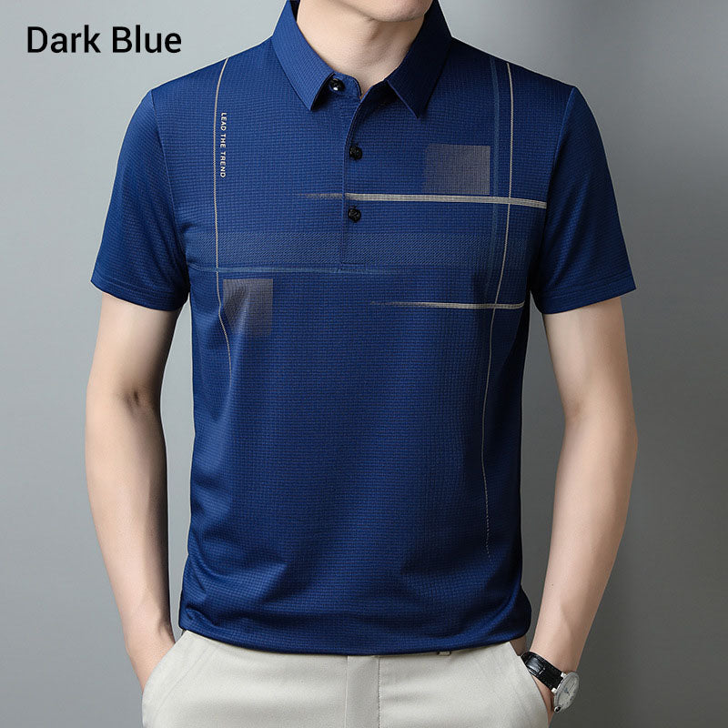💥Hot Sale🔥Men's Loose Cool Breathable Lapel T-Shirt