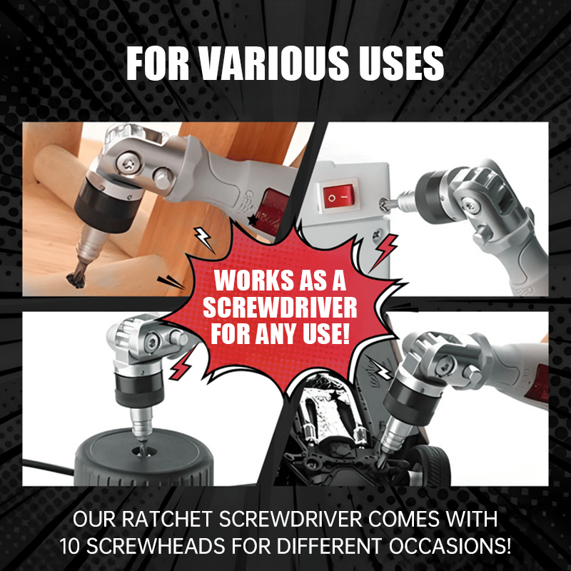 💥 11-in-1 Ratchet Screwdriver Set 🔧