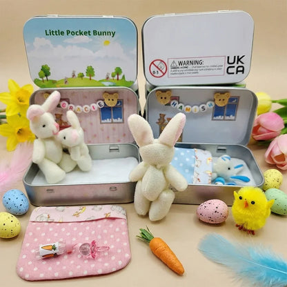 🎉Easter Best Gift 49% OFF🎁🐇Bunny Mummy Tiny Plush Pocket Tin