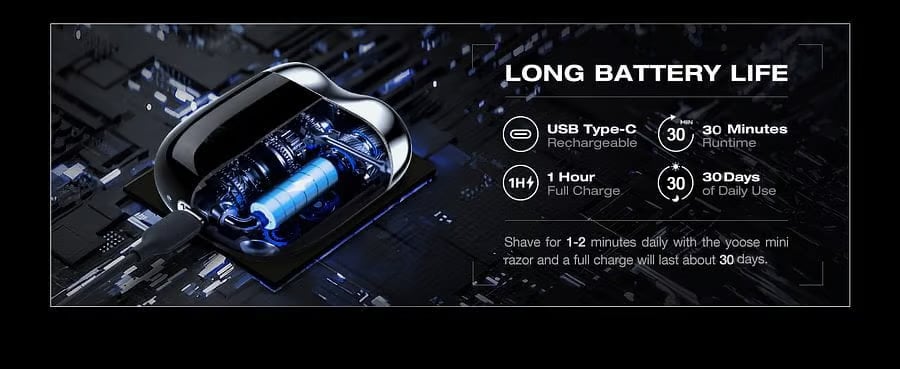 🔥Limit Time 49% OFF✨Mini double head electric shave