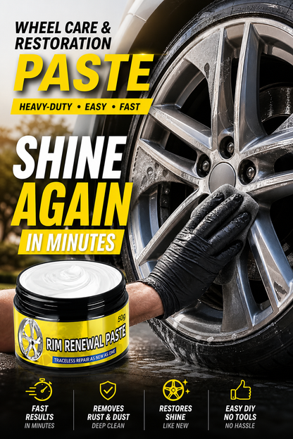 🏆 Last Day Special Price!🎁All-in-One Wheel Care & Restoration Paste