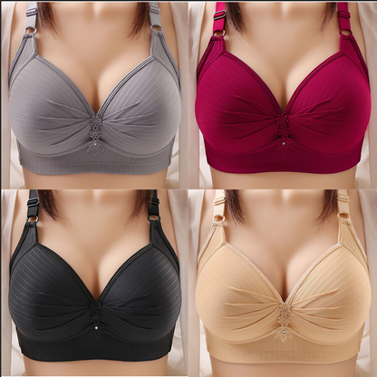 🥰2024 Plus Size Comfortable Underwear Bra