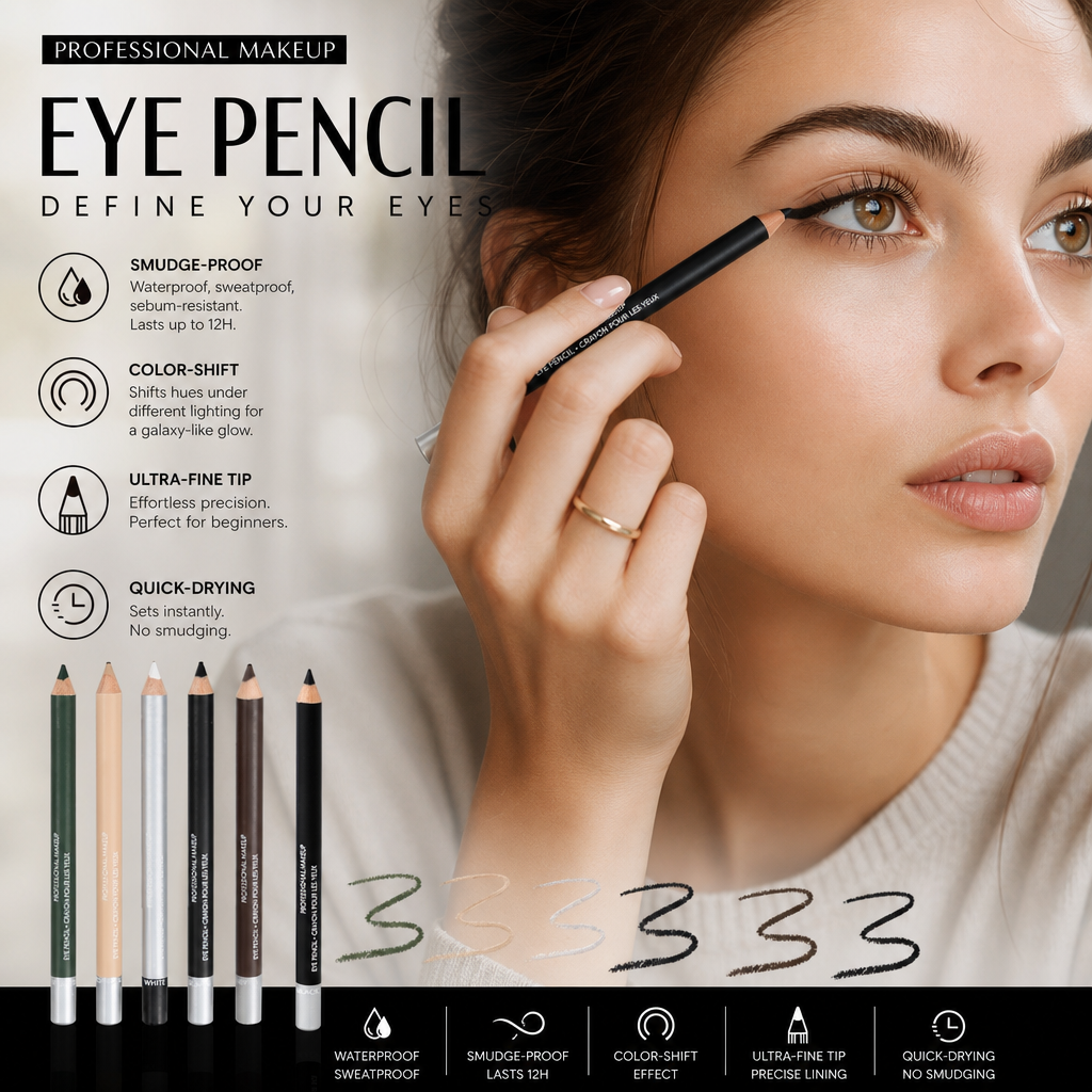 ⏰Soft Smudgeable Eyeliner Pencil – Long-Lasting, Effortless Blend
