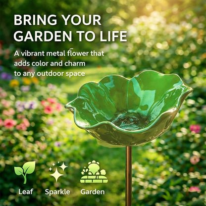 Handmade Metal Flower Garden Stake