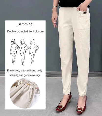 💝Women's Elastic Waist Cotton Pants💝