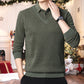 🔥Hot Sales - 49% OFF🎉Men's Plush Warm Fake 2-Piece Knitted Shirt