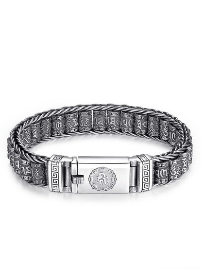 🙏 Lucky Prayer & Protection | Tibetan Wheel Bracelet in 925 Silver | Daily Wear Charm 🔮【60% OFF】