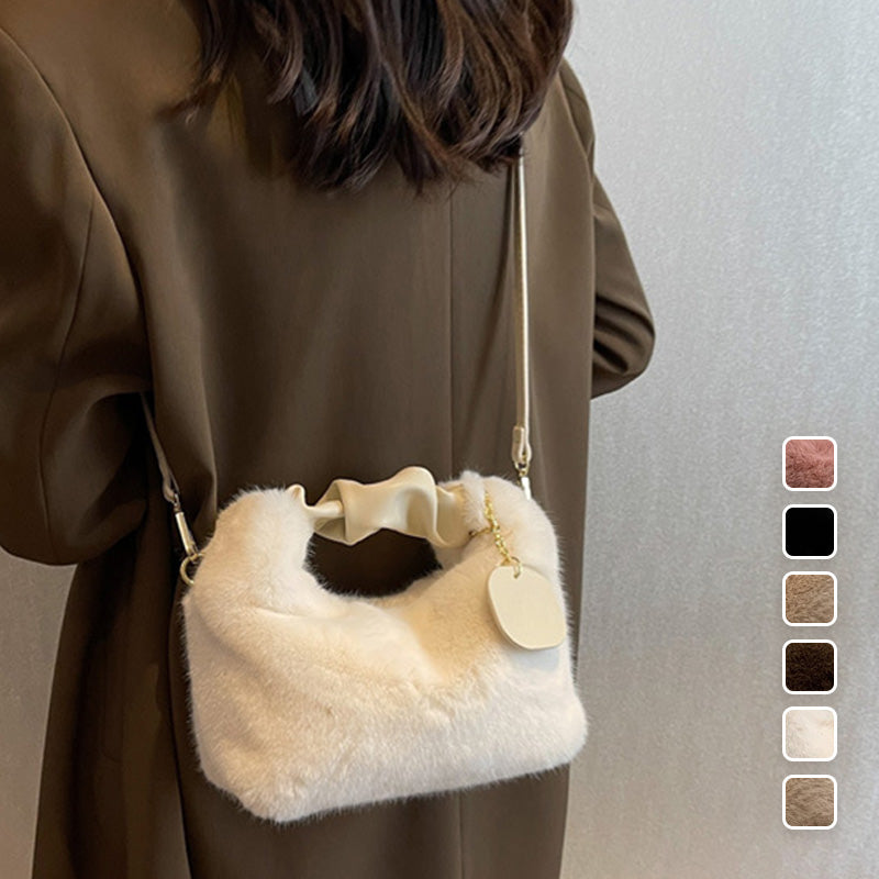 🎁Best Gift For Her💕 - New Fashion Trend Multifunctional Skin-Friendly Faux Fur Bag