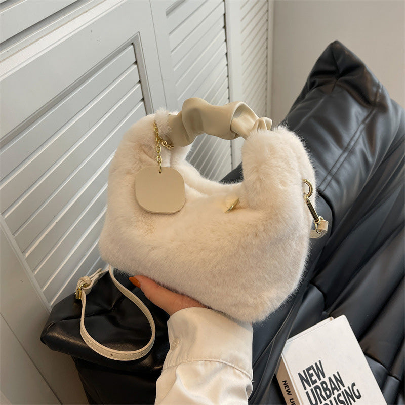 🎁Best Gift For Her💕 - New Fashion Trend Multifunctional Skin-Friendly Faux Fur Bag