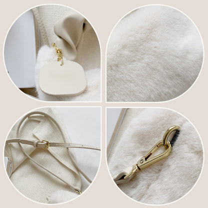 🎁Best Gift For Her💕 - New Fashion Trend Multifunctional Skin-Friendly Faux Fur Bag