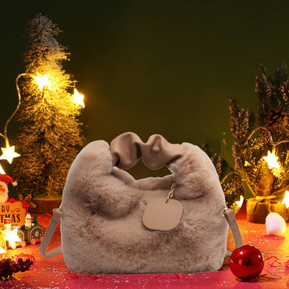🎁Best Gift For Her💕 - New Fashion Trend Multifunctional Skin-Friendly Faux Fur Bag
