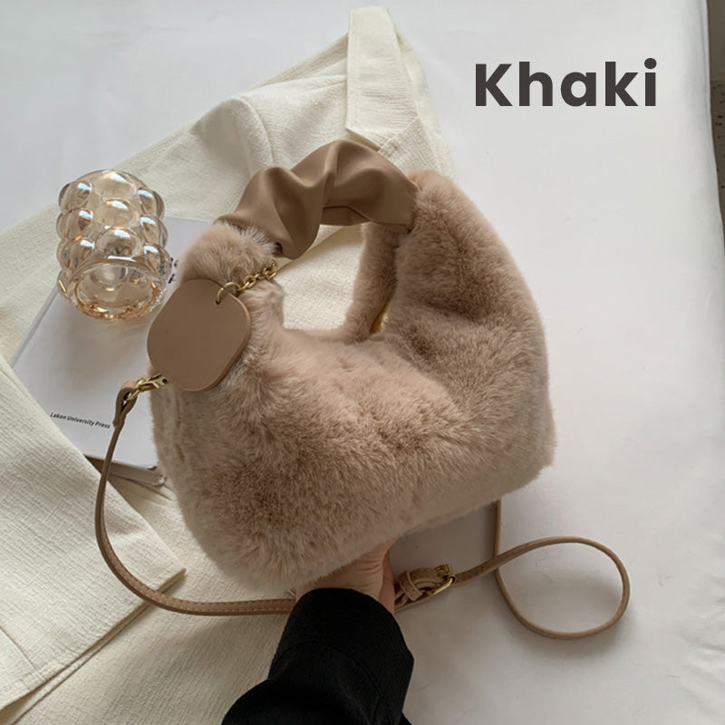 🎁Best Gift For Her💕 - New Fashion Trend Multifunctional Skin-Friendly Faux Fur Bag