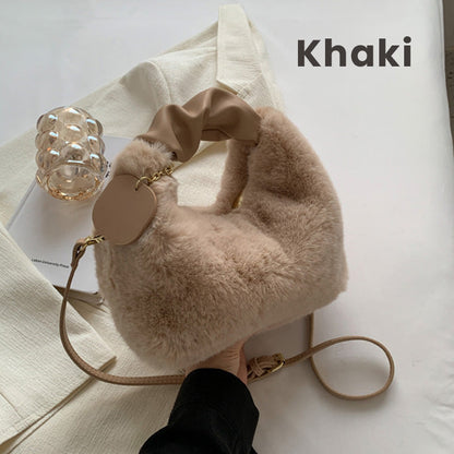 🎁Best Gift For Her💕 - New Fashion Trend Multifunctional Skin-Friendly Faux Fur Bag
