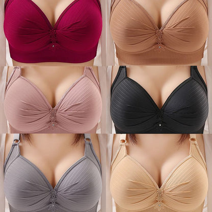 🥰2024 Plus Size Comfortable Underwear Bra
