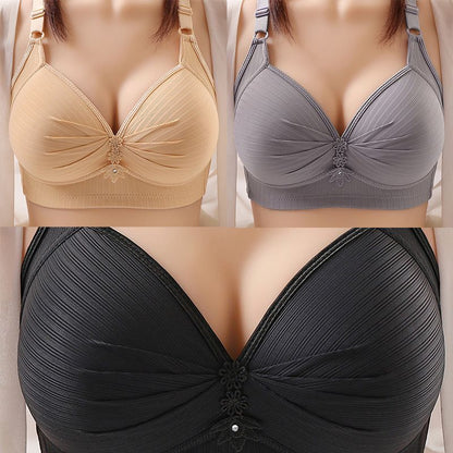 🥰2024 Plus Size Comfortable Underwear Bra
