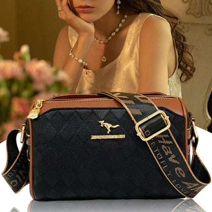 💕Fashion Diamond Pattern Large Capacity 3-Layer Crossbody Bag🔥