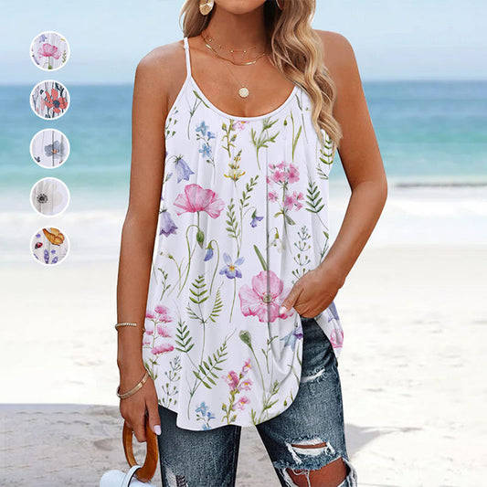 🌸Women's loose floral vest💕