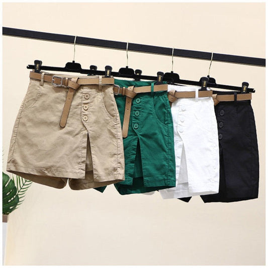 🤩New product at a reduced price for a limited time🤩--Women's Skirt Shorts (with Belt)