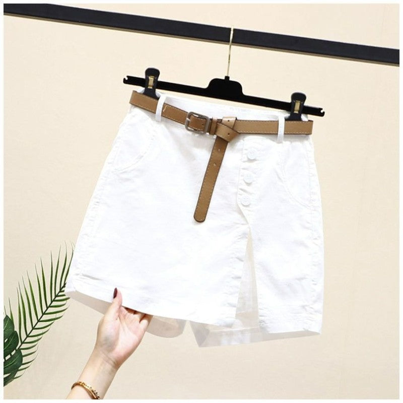 💥Hot Sale🤩-Women's Skirt Shorts (with Belt)