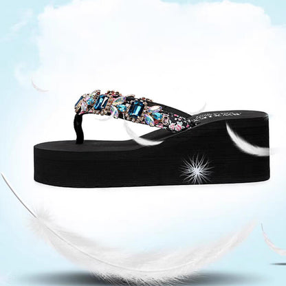 🎁Big sale 2024🎁💥Rhinestone flip beach flops
