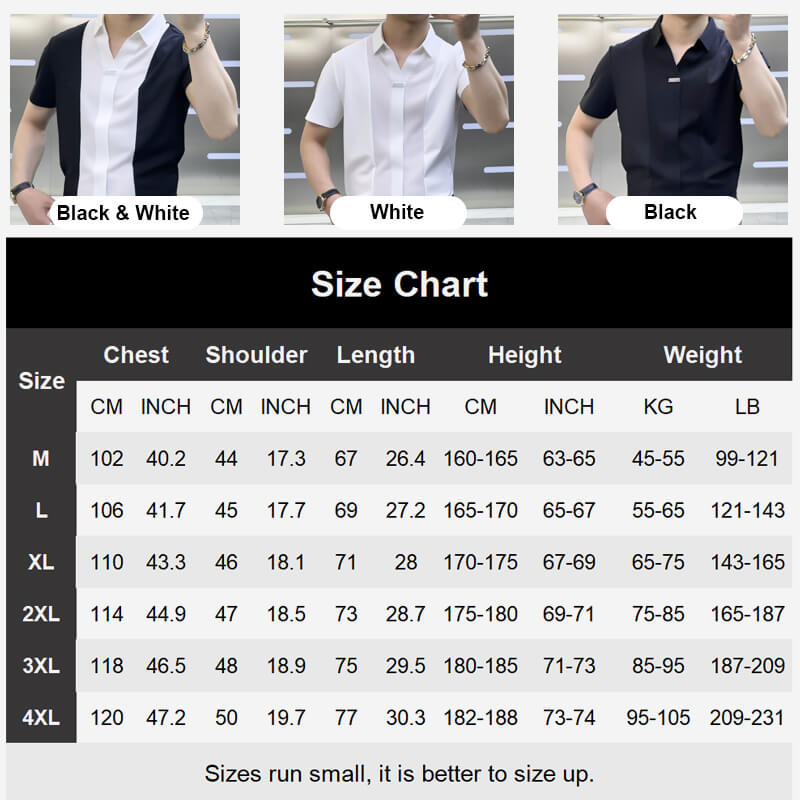 🔥-Men’s Summer Business Casual Patchwork Shirt