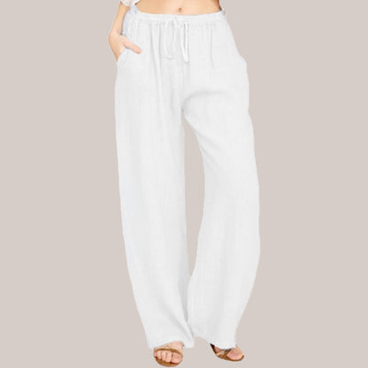 💥Hot Sales-49% OFF🔥Women's Summer Linen Cotton Wide Leg Pants