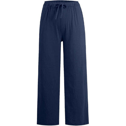💥Hot Sales-49% OFF🔥Women's Summer Linen Cotton Wide Leg Pants