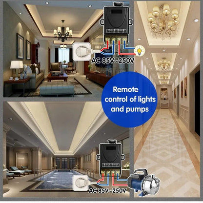 💥Wireless Remote Control Switch & Receiver Kit, No Wiring