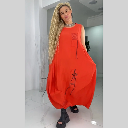 💥Limit Time 49% OFF💃Casual Sleeveless Maxi Dress for Plus Size Women