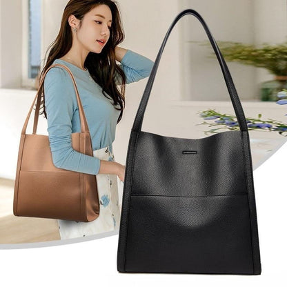 💥Solid color leather shoulder bag
