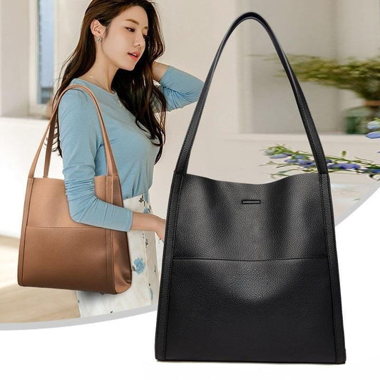 🎁2024 Hot Sale🎁💥Solid color leather shoulder bag