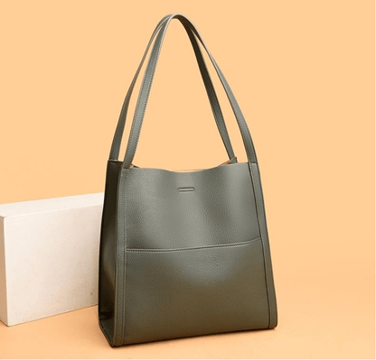 🎁2024 Hot Sale🎁💥Solid color leather shoulder bag