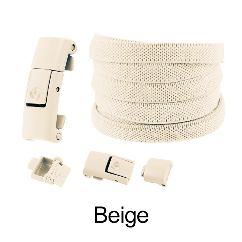 2pcs Widened Elastic No-tie Flat Laces Buckles
