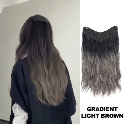 🌈🍃Gradient Color Curly Wig Piece✨