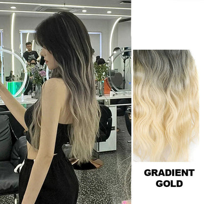 🌈🍃Gradient Color Curly Wig Piece✨