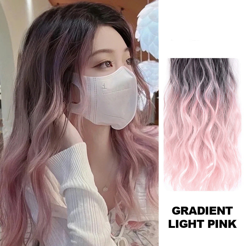 🌈🍃Gradient Color Curly Wig Piece✨