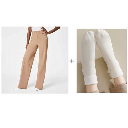 💥Hot Sales-49% OFF💖Women's Plus Size High Stretch High-Waist Wide-Leg Pants