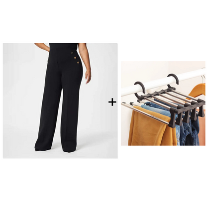 💥Hot Sales-49% OFF💖Women's Plus Size High Stretch High-Waist Wide-Leg Pants