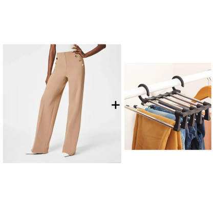 💥Hot Sales-49% OFF💖Women's Plus Size High Stretch High-Waist Wide-Leg Pants