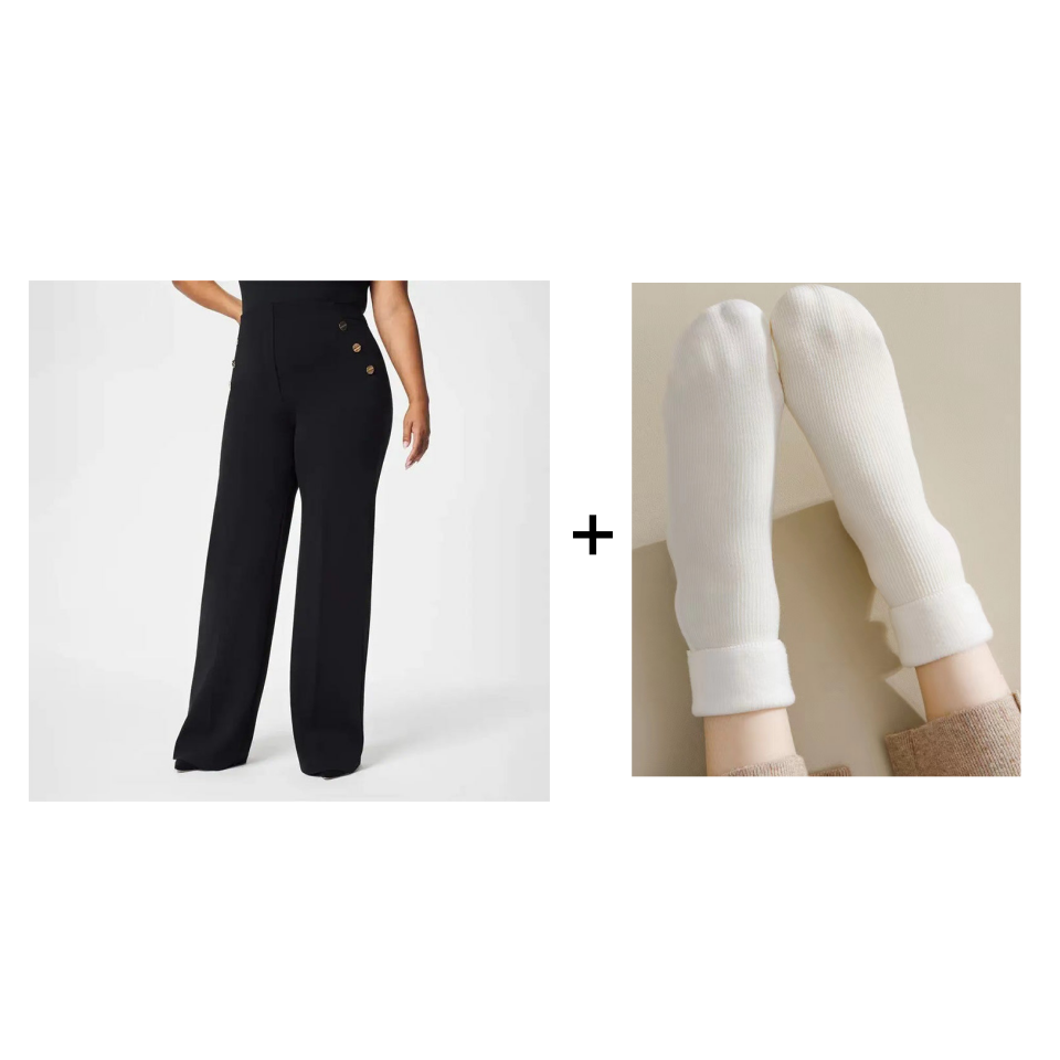 💥Hot Sales-49% OFF💖Women's Plus Size High Stretch High-Waist Wide-Leg Pants