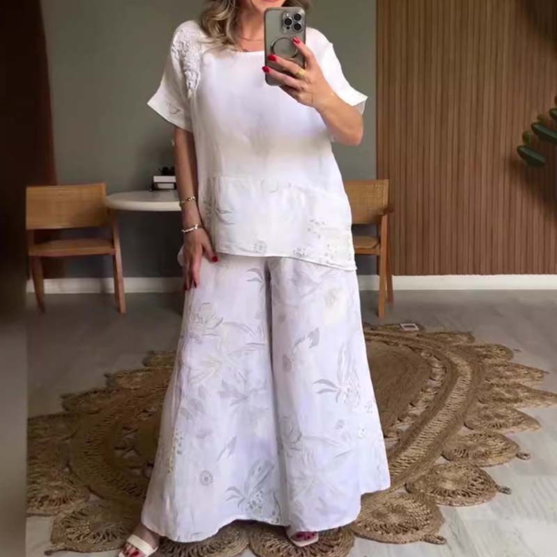 🔥HOT SALE 49% OFF🔥Women's Floral Print Casual 2-Piece Set