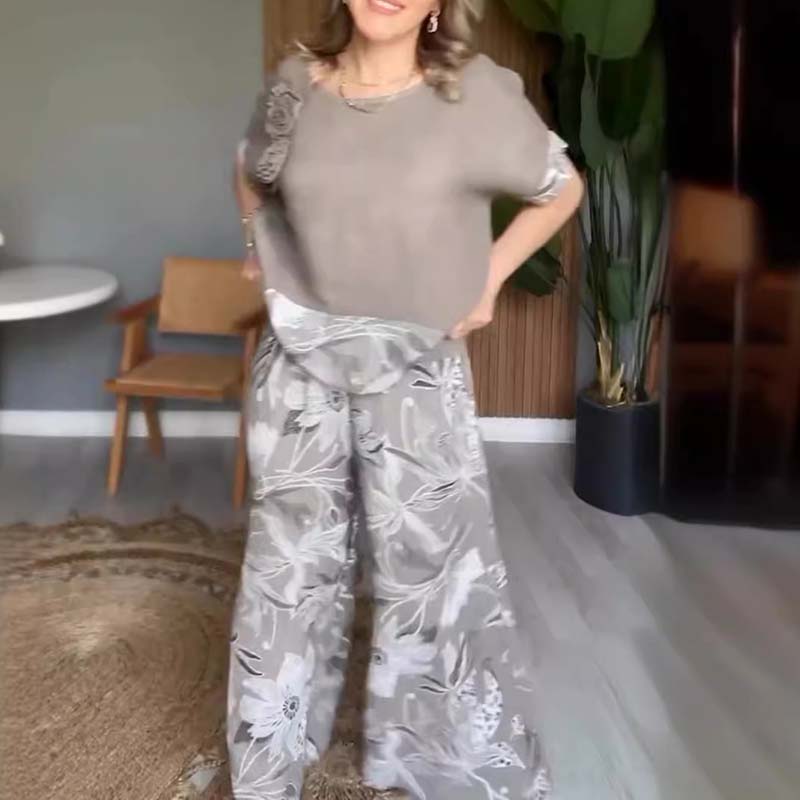🔥HOT SALE 49% OFF🔥Women's Floral Print Casual 2-Piece Set