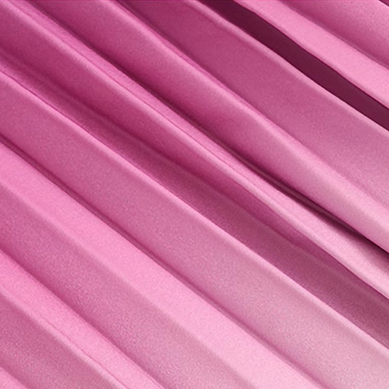 💟💃 Gradient Pleated Halter Neck Dress