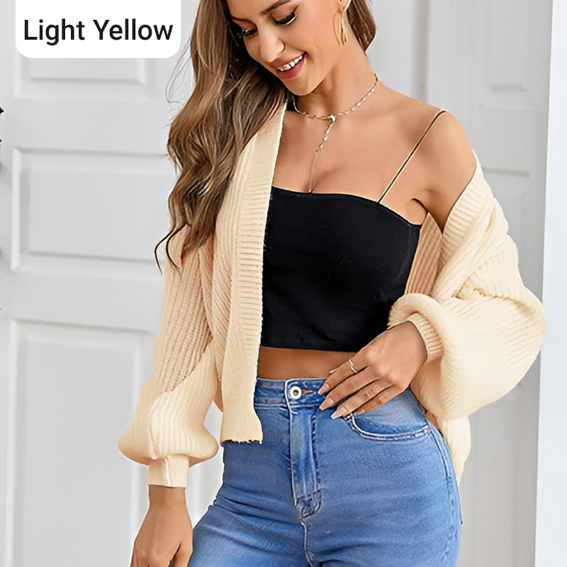 💥Sale 49% discount💕Knitted Oversize Contrast Color Cardigan