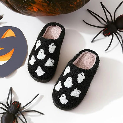 💥Limit Time 49% OFF👻Halloween Ghost Plush Slippers