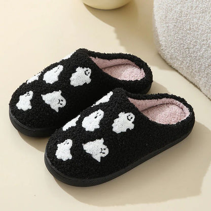 💥Limit Time 49% OFF👻Halloween Ghost Plush Slippers