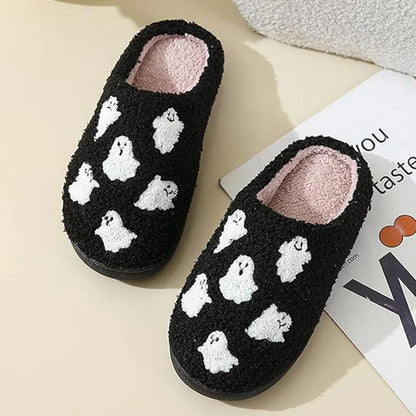 💥Limit Time 49% OFF👻Halloween Ghost Plush Slippers
